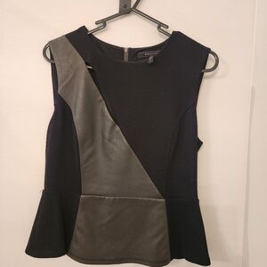 BCBG black sleeveless top S